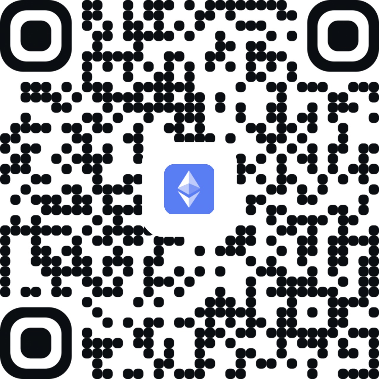 ETH · Ethereum mainnet · QR contains only the address 0x8a1cf56F7aBaaD25314FE311019f34f39C9F7464